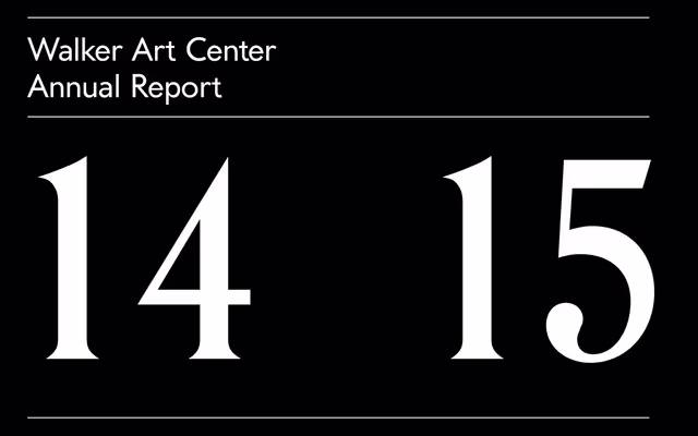 LOGO: Walker Art Center Annual Report '14 '15