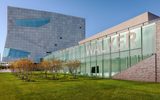 Exterior of Walker Art Center building on a sunny day.