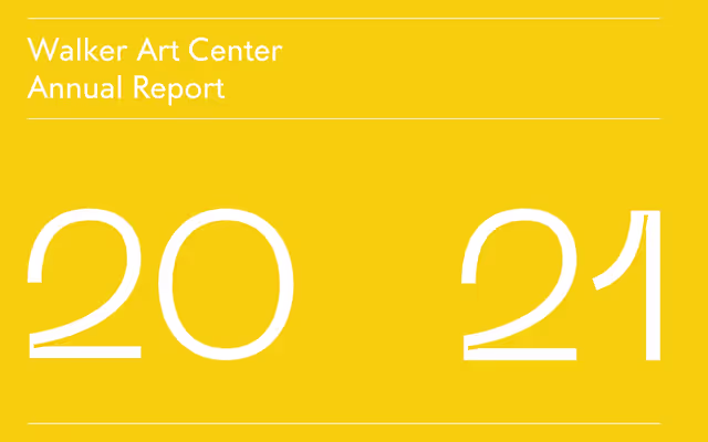 LOGO: Walker Art Center Annual Report '20 '21